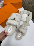 Меховые тапочки Hermes Артикул LUX-86101. Вид 3
