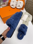 Меховые тапочки Hermes Артикул LUX-86100. Вид 2