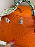  Сумка женская Kelly, 25 cm Ostrich PHW Hermes Артикул LUX-86154. Вид 7