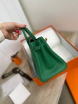 Сумка женская   Birkin , 25, GHW  swift leather Hermes Артикул LUX-86835. Вид 6
