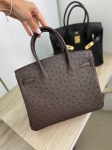 Cумка женская  Birkin , 30 cm Ostrich GHW Hermes Артикул LUX-93726. Вид 3