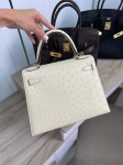  Cумка женская Kelly , 28 cm Ostrich PHW Hermes Артикул LUX-93727. Вид 4