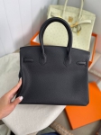 Cумка женская  Birkin Noir color 30 cm Hermes Артикул LUX-93730. Вид 3