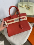 Cумка женская  Birkin Rouge Duchesse color 30 cm Hermes Артикул LUX-93729. Вид 2