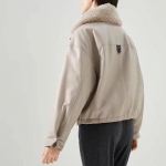 Кожаная куртка  Brunello Cucinelli Артикул LUX-93783. Вид 2