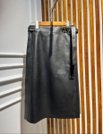 Кожаная юбка  Christian Dior Артикул LUX-94038. Вид 2