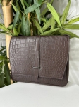 Мессенджер  из натуральной кожи крокодила Hermes Артикул LUX-95054. Вид 1