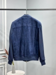 Куртка из натуральной замши с рукавами из кашемира  Kiton Артикул LUX-95190. Вид 2