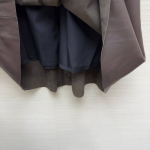 Кожаная юбка  Celine Артикул LUX-95337. Вид 2