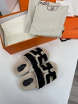 Меховые тапочки Hermes Артикул LUX-95381. Вид 1