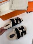 Меховые тапочки Hermes Артикул LUX-95381. Вид 4