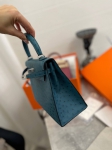 Сумка женская  Kelly, 25 cm Ostrich PHW Hermes Артикул LUX-95424. Вид 4