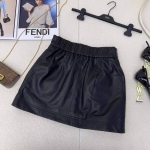 Кожаная юбка Fendi Артикул LUX-95993. Вид 3
