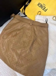 Кожаная юбка Fendi Артикул LUX-95995. Вид 4