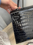 Сумка женская Kelly,28 cm  Crocodile Niloticus Lisse Hermes Артикул LUX-97157. Вид 6