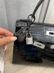 Сумка женская Kelly,28 cm  Crocodile Niloticus Lisse Hermes Артикул LUX-97157. Вид 7
