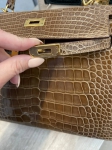 Сумка женская Kelly, 25 cm, GHW Crocodile Niloticus Lisse Hermes Артикул LUX-97197. Вид 3