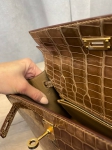 Сумка женская Kelly, 25 cm, GHW Crocodile Niloticus Lisse Hermes Артикул LUX-97197. Вид 5