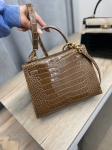 Сумка женская Kelly, 25 cm, GHW Crocodile Niloticus Lisse Hermes Артикул LUX-97197. Вид 8