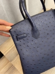 Cумка женская Birkin , 30 cm Ostrich GHW Hermes Артикул LUX-97199. Вид 3