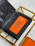 Бумажник из натуральной кожи крокодила Hermes Артикул LUX-97732. Вид 4