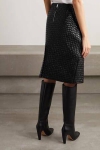 Кожаная юбка  Bottega Veneta Артикул LUX-98537. Вид 1