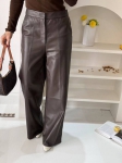 Кожаные брюки Brunello Cucinelli Артикул LUX-98587. Вид 1