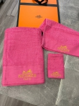 Комплект из трёх полотенец Hermes Артикул LUX-99175. Вид 1