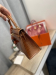 Сумка женская  25, GHW Crocodile Alligator Lisse Hermes Артикул LUX-99621. Вид 3