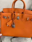 Сумка женская   Birkin 25 , PHW Togo  Hermes Артикул LUX-101478. Вид 2