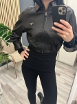 Кожаный бомбер Prada Артикул LUX-93578. Вид 1