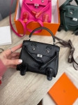 Сумка женская  Kelly Doll Swift Leather Hermes Артикул LUX-102483. Вид 1