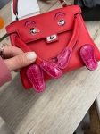 Сумка женская  Kelly Doll Swift Leather Hermes Артикул LUX-102482. Вид 4