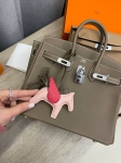 Сумка женская  Birkin , 25, Swift, PHW  Etoupe color Hermes Артикул LUX-102485. Вид 3