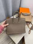 Сумка женская  Birkin , 25, Swift, PHW  Etoupe color Hermes Артикул LUX-102485. Вид 6