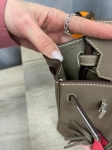 Сумка женская  Birkin , 25, Swift, PHW  Etoupe color Hermes Артикул LUX-102485. Вид 8