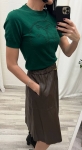 Кожаная юбка  Celine Артикул LUX-102524. Вид 2