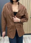 Кожаный жакет Yves Saint Laurent Артикул LUX-102913. Вид 1