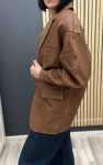 Кожаный жакет Yves Saint Laurent Артикул LUX-102913. Вид 2