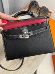Сумка женская Kelly mini PHW, Chevre Hermes Артикул LUX-103593. Вид 9
