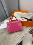 Сумка женская Kelly mini Crocodile Alligator Lisse Hermes Артикул LUX-103711. Вид 3