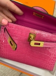 Сумка женская Kelly mini Crocodile Alligator Lisse Hermes Артикул LUX-103711. Вид 8