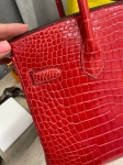 Сумка женская Birkin 30 Lisse Porosus PHW Hermes Артикул LUX-103889. Вид 8