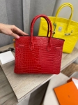 Сумка женская Birkin 30 Lisse Porosus PHW Hermes Артикул LUX-103889. Вид 9