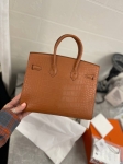 Сумка женская Birkin, 25  Crocodile Niloticus Mat Hermes Артикул LUX-105519. Вид 7