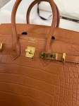 Сумка женская Birkin, 25  Crocodile Niloticus Mat Hermes Артикул LUX-105519. Вид 8