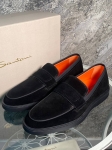 Замшевые туфли Santoni  Артикул LUX-105729. Вид 1