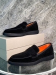 Замшевые туфли Santoni  Артикул LUX-105729. Вид 2