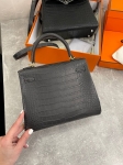 Сумка женская  Kelly, 25 cm, PHW MATTE NILOTICUS Hermes Артикул LUX-106609. Вид 6