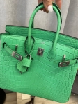 Сумка женская Birkin , 25 cm, PHW MATTE NILOTICUS Hermes Артикул LUX-106727. Вид 3